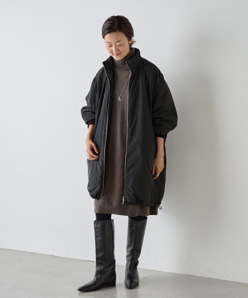 中綿BIGポンチョコート BEARDSLEY ポンチョ 中綿BIGポンチョコート レディース