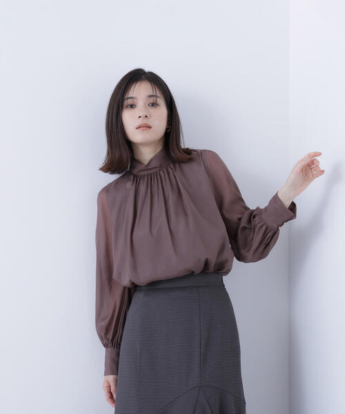 NATURAL BEAUTY BASIC ブラウス シャツ 「WEB限定カラー：ピンク