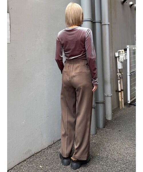 ムツマル MURUA（ムルーア） ワイドパンツ スラックス パンツ 「セットアップ