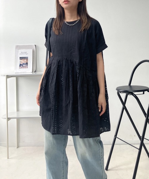 ozz croce　アシンメトリーチュニック ozz croce オッズクローチェアシンメトリーチュニックワインレッド