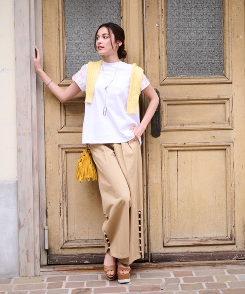 Chesty tシャツ フラワーモチーフTシャツ レディース : ZOZOTOWN