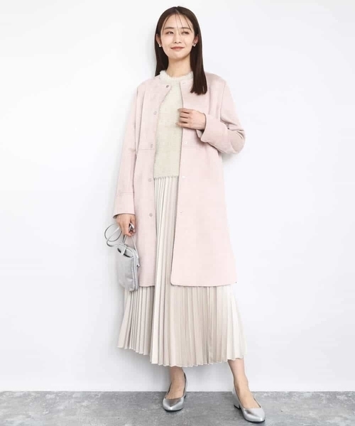 MK MICHEL KLEIN（エムケー ミッシェルクラン） ノーカラーコート