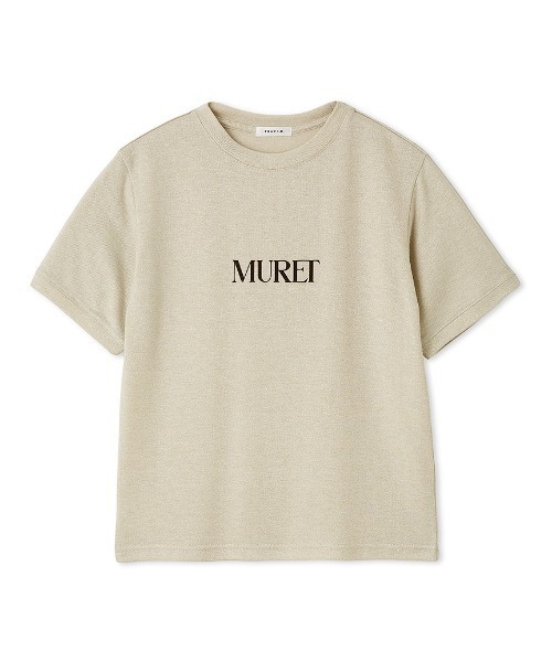 FRAY I.D tシャツ ラメフライスプリントTシャツ レディース