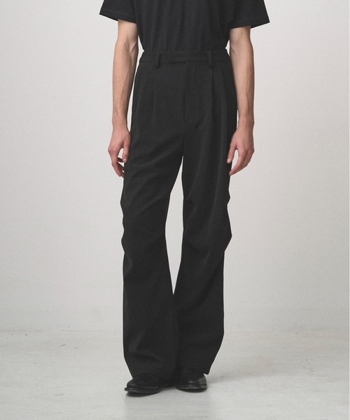 Juha（ユハ） ワイドパンツ カーゴパンツ SOFT SHELL KNEE-TUCK PANTS