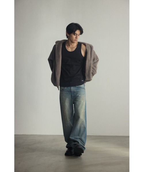 ジーンズ AZUL DENIM スーパーバギー メンズ