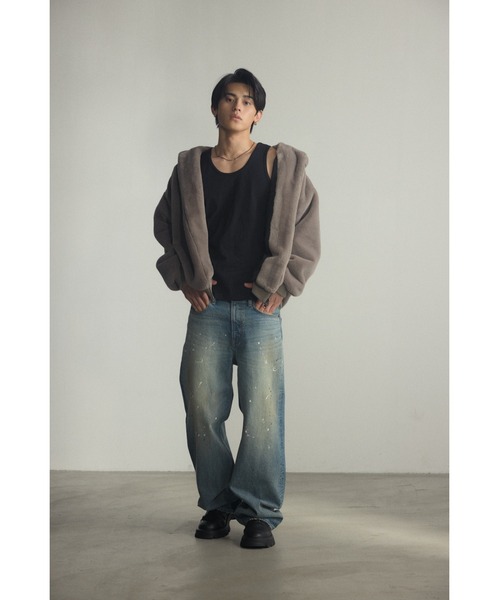 ジーンズ AZUL DENIM スーパーバギー メンズ