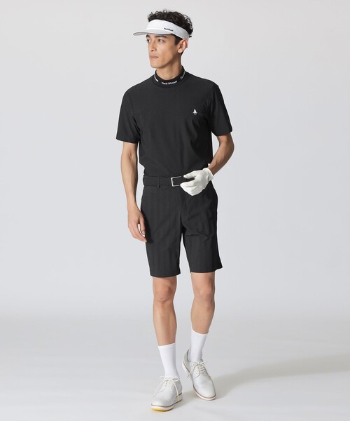 ゴルフ 「GOLF」シャドウストライプ　ショートゴルフパンツ メンズ