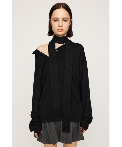 SLY ニット セーター 「2025AW」HG KNIT ASYMMETRY TOPS