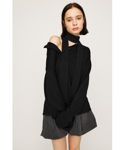 SLY ニット セーター 「2025AW」HG KNIT ASYMMETRY TOPS