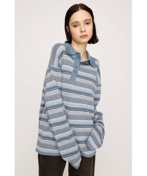 ワイズ ジェンダーニュートラル 23AW ツイストデザインアシンメトリーニット SLY ニット セーター 「2025AW」HG KNIT ASYMMETRY TOPS
