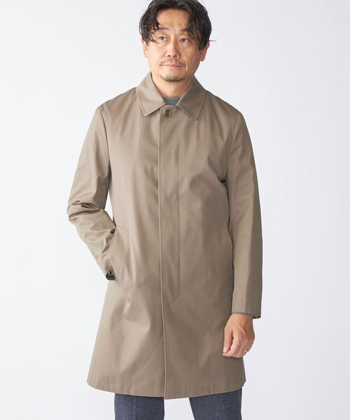 ステンカラーコート コート SHIPS: VENTILE(R) コットン ステンカラー コート メンズの画像