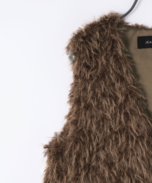 JEANASIS（ジーナシス） ベスト ジレ MIXカラーファーベスト/593633