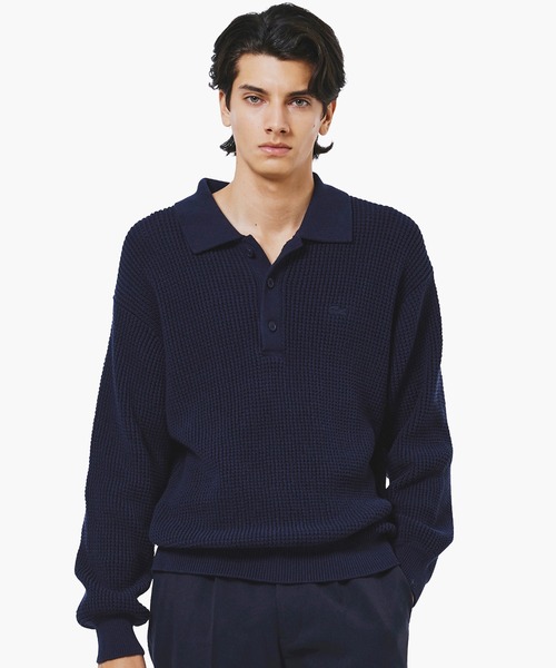 LACOSTE（ラコステ） セーター ニット ワッフルニットポロセーター
