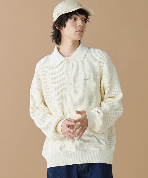 LACOSTE（ラコステ） セーター ニット ワッフルニットポロセーター