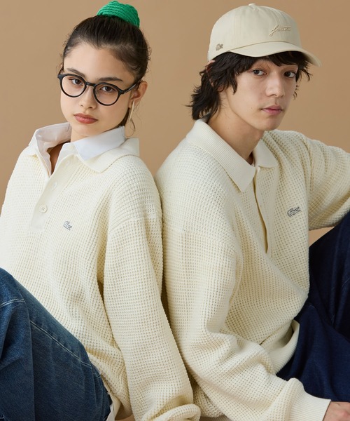 LACOSTE（ラコステ） セーター ニット ワッフルニットポロセーター
