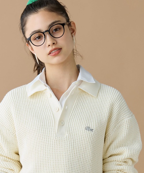LACOSTE（ラコステ） セーター ニット ワッフルニットポロセーター