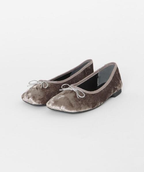 SENSE OF PLACE by URBAN RESEARCH バレエシューズ パンプス ベロア
