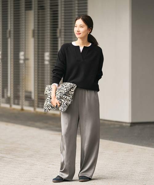 FRAMeWORK（フレームワーク） パンツ サテンイージーパンツ レディース