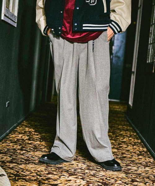 niko and…（ニコアンド） スラックス ワイドグルカスラックス メンズ