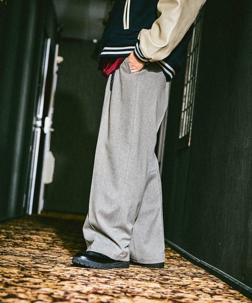 niko and…（ニコアンド） スラックス ワイドグルカスラックス メンズ