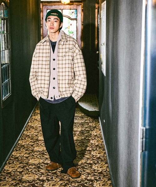 niko and…（ニコアンド） スラックス ワイドグルカスラックス メンズ