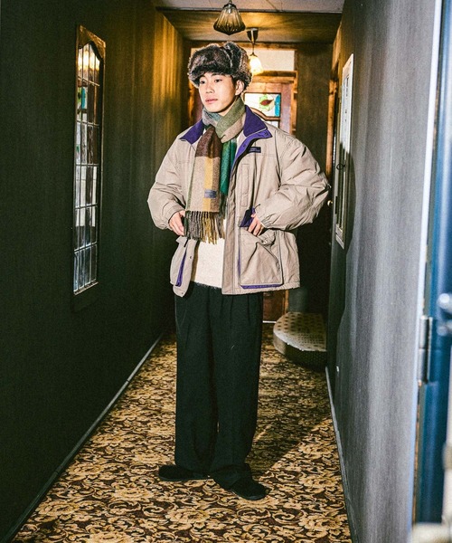 niko and…（ニコアンド） スラックス ワイドグルカスラックス メンズ