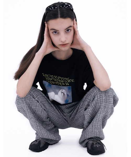 「SCULPTOR」 半袖Tシャツ SMALL ライトグレー レディース_画像7