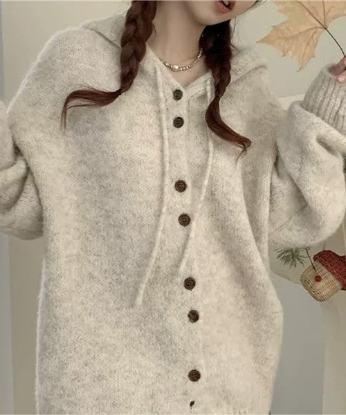 ROPÉ(ロペ) / 【新色追加】ダンボールニットサイドファスナーパーカー (トップス / パーカー) 通販｜J'aDoRe JUN  ONLINE(メンズ・レディースのファッション通販) [Ornrjfll] レディース カシミアセーター 7針 厚手ボタン パーカー