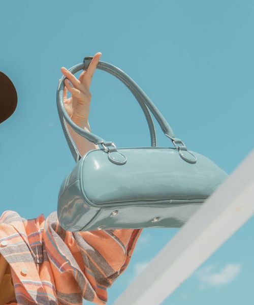 Three Four Time（スリーフォータイム） ボストンバッグ 横長エナメル