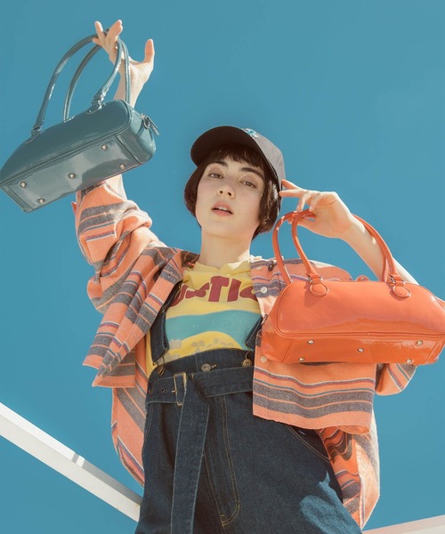 Three Four Time（スリーフォータイム） ボストンバッグ 横長エナメル