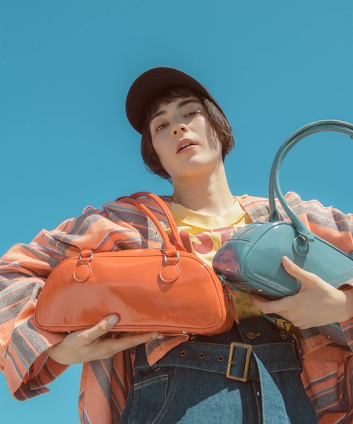 '93 レッズ・ボストンバック 未使用品 Three Four Time（スリーフォータイム） ボストンバッグ 横長エナメル