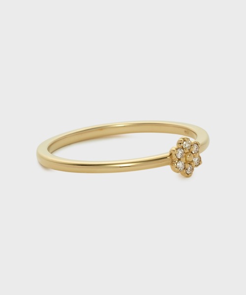 指輪 リング ゴールドダイヤモンドリング（0.03ct） レディースの画像
