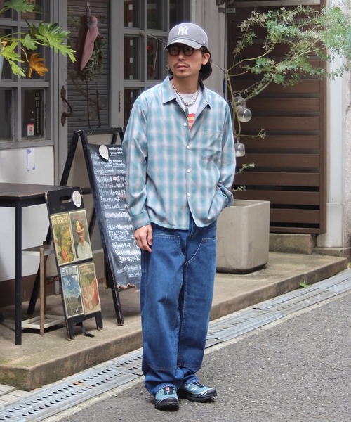 ワイドパンツ パンツ ダブルニーパンツ メンズの画像