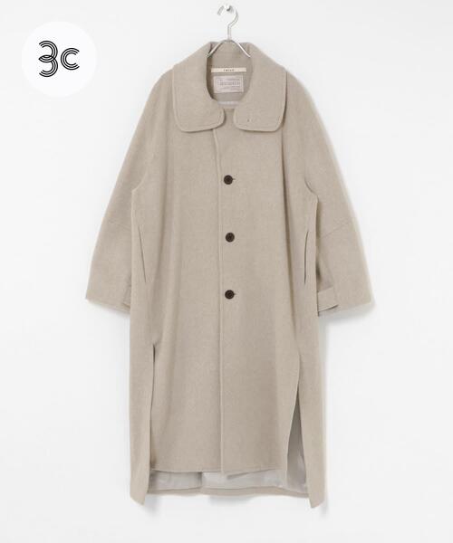THE GOODLAND MARKET ステンカラーコート コート cwtch WOOL LONG COAT