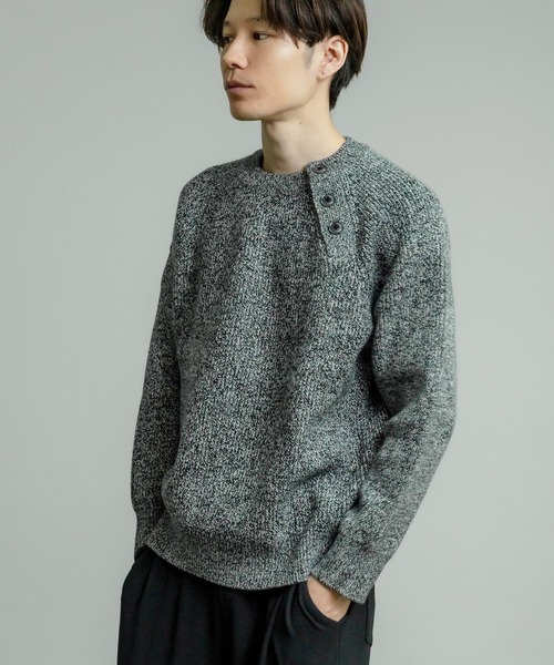 improves（インプローブス） セーター ニット ラグランスリーブ ボタン