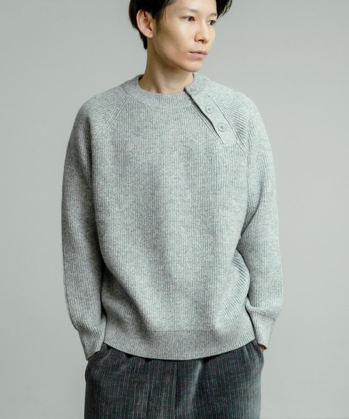 improves（インプローブス） セーター ニット ラグランスリーブ ボタン
