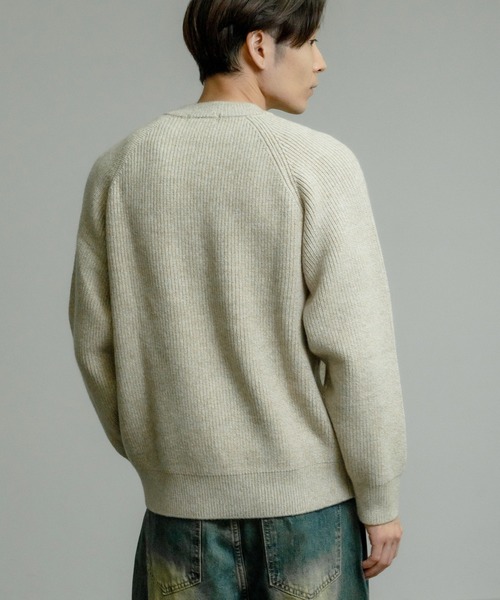 improves（インプローブス） セーター ニット ラグランスリーブ ボタン