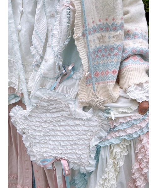 PINK HOUSE（ピンクハウス） ショルダーバッグ バッグ 星形フリル