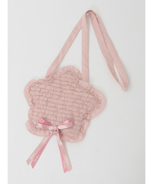 ピンクハウス　ローンフリルハートポシェット PINK HOUSE（ピンクハウス）の「ローンフリルハートポシェット