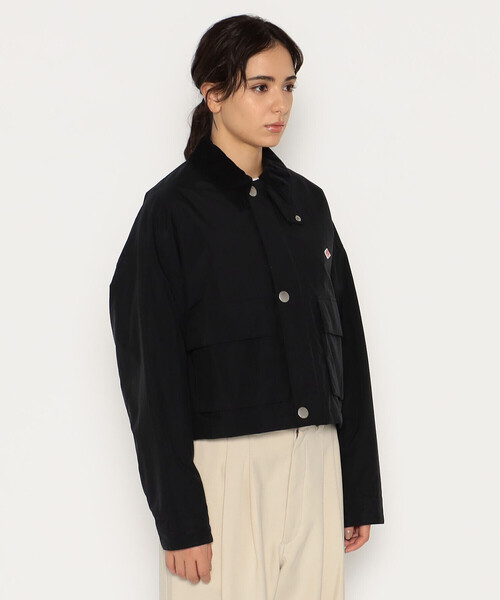 「DANTON」 ナイロンブルゾン 34 チャコール レディース_画像3