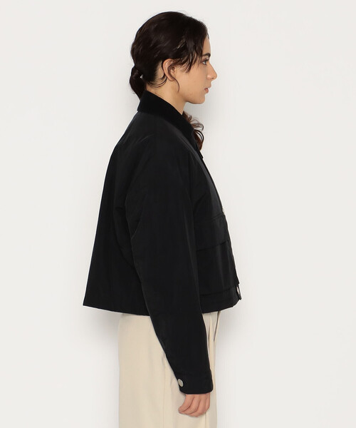 「DANTON」 ナイロンブルゾン 34 チャコール レディース_画像4