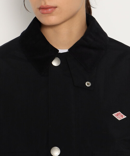 「DANTON」 ナイロンブルゾン 34 チャコール レディース_画像7