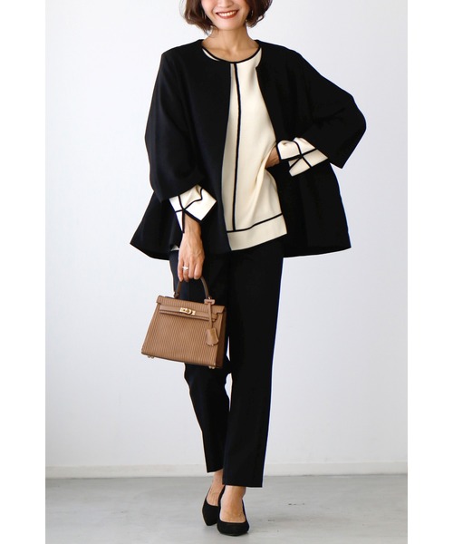 「Ehre style」 長袖カットソー FREE ブラック レディース_画像3