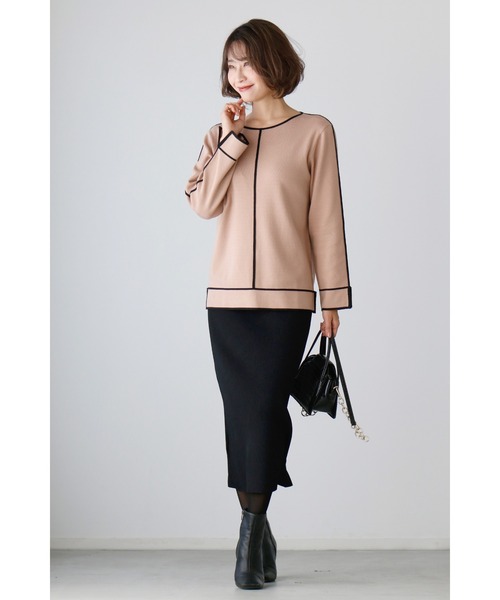 「Ehre style」 長袖カットソー FREE ブラック レディース_画像8