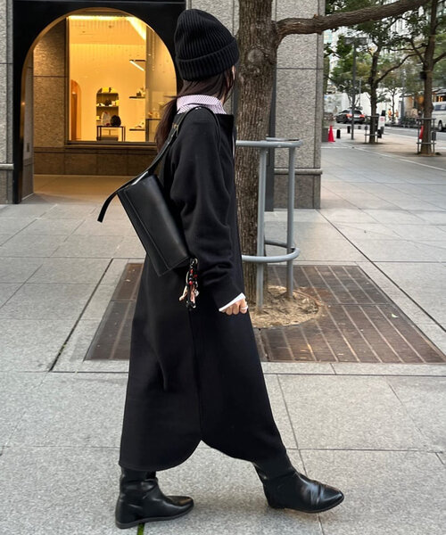 「DouDou」 長袖ワンピース FREE ベージュ レディース_画像5