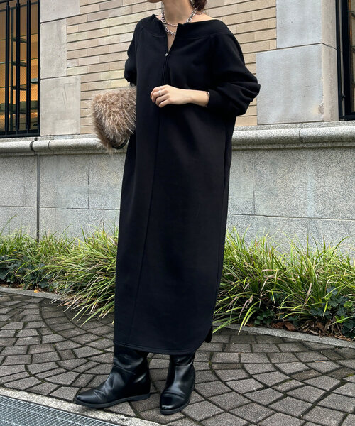 「DouDou」 長袖ワンピース FREE ベージュ レディース_画像7