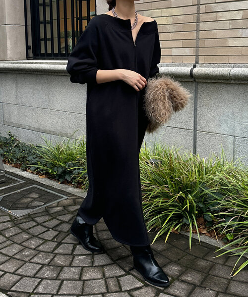 「DouDou」 長袖ワンピース FREE ベージュ レディース_画像8