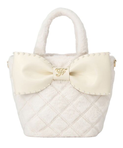 メゾンドフルール ファーバッグ Maison de FLEUR（メゾンドフルール） ハンドバッグ ねこフェイク