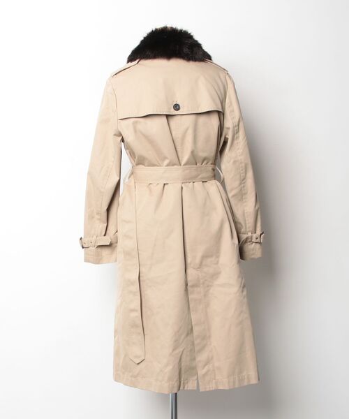 「NANO universe」 トレンチコート 36 ベージュ レディース_画像2