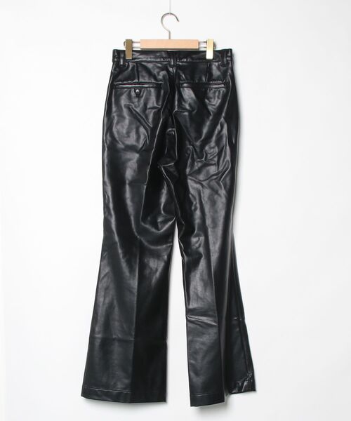 「soerte」 レザーパンツ 2 ブラック メンズ_画像2
